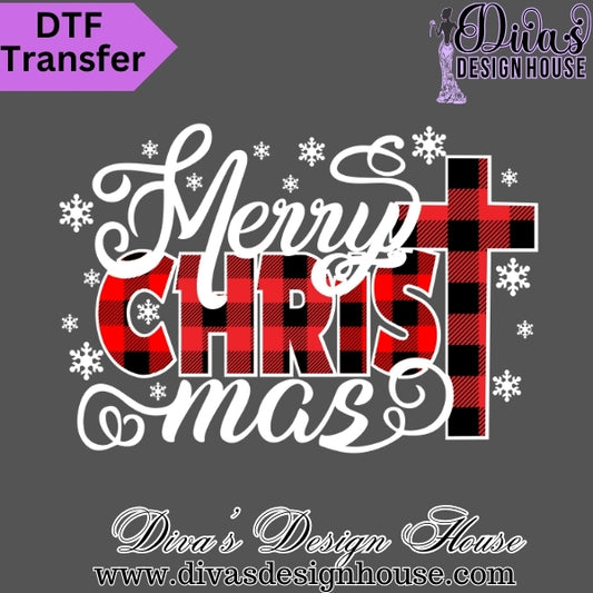 Merry Christmas Ready to Press DTF Transfers