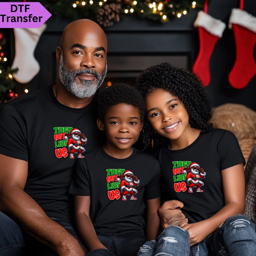 Melanin Santa Ready to Press DTF Transfers