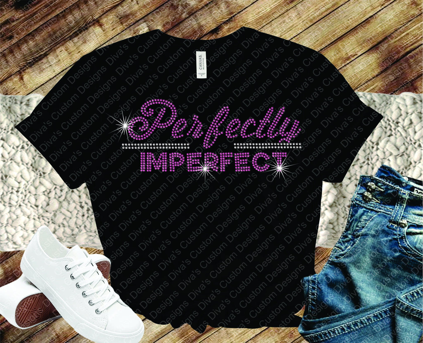 Perfectly Imperfect Digital Rhinestone Download SVG PGN Cricut & Silhouette svg file