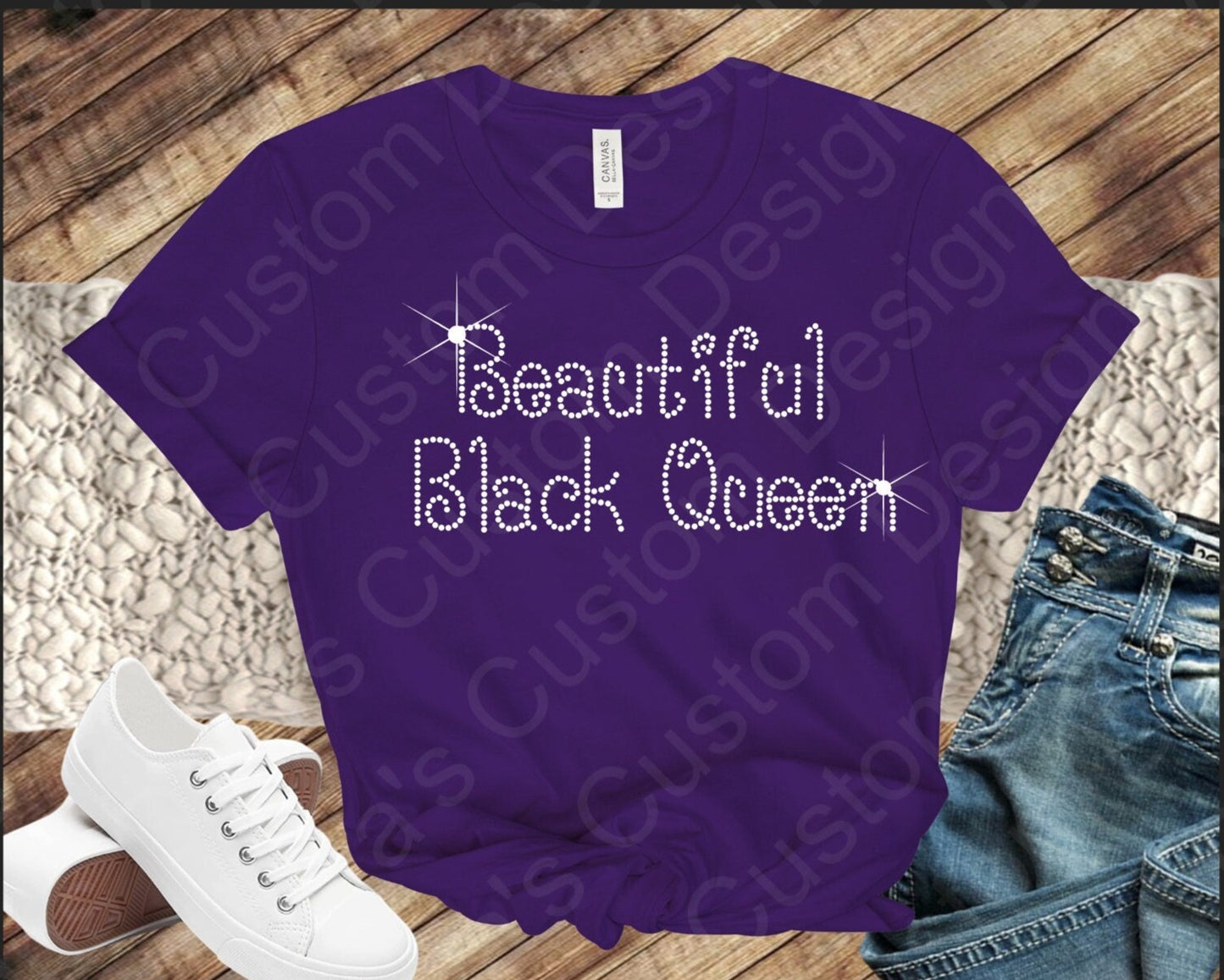 Beautiful Black Queen Rhinestone Digital Rhinestone Download SVG PGN Cricut & Silhoette svg file