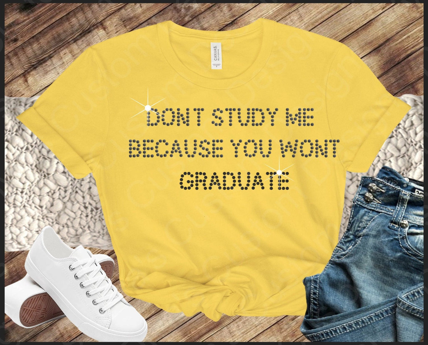 Don't Study Me Digital Rhinestone Download SVG PGN Cricut & Silhouette svg file