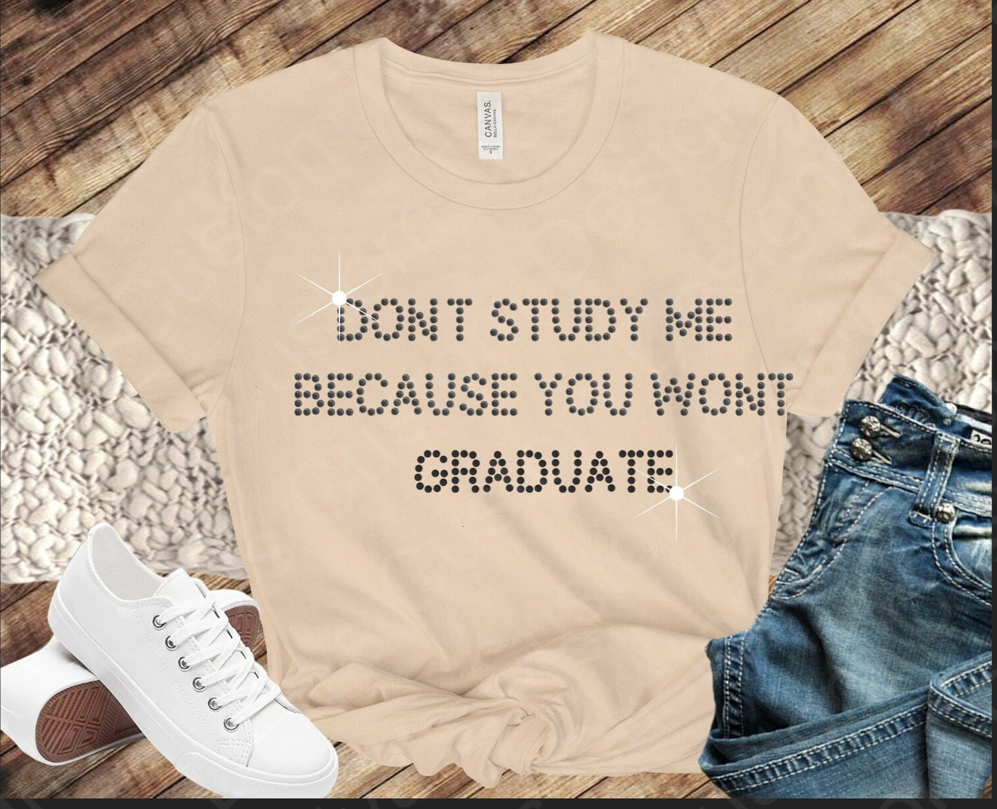 Don't Study Me Digital Rhinestone Download SVG PGN Cricut & Silhouette svg file