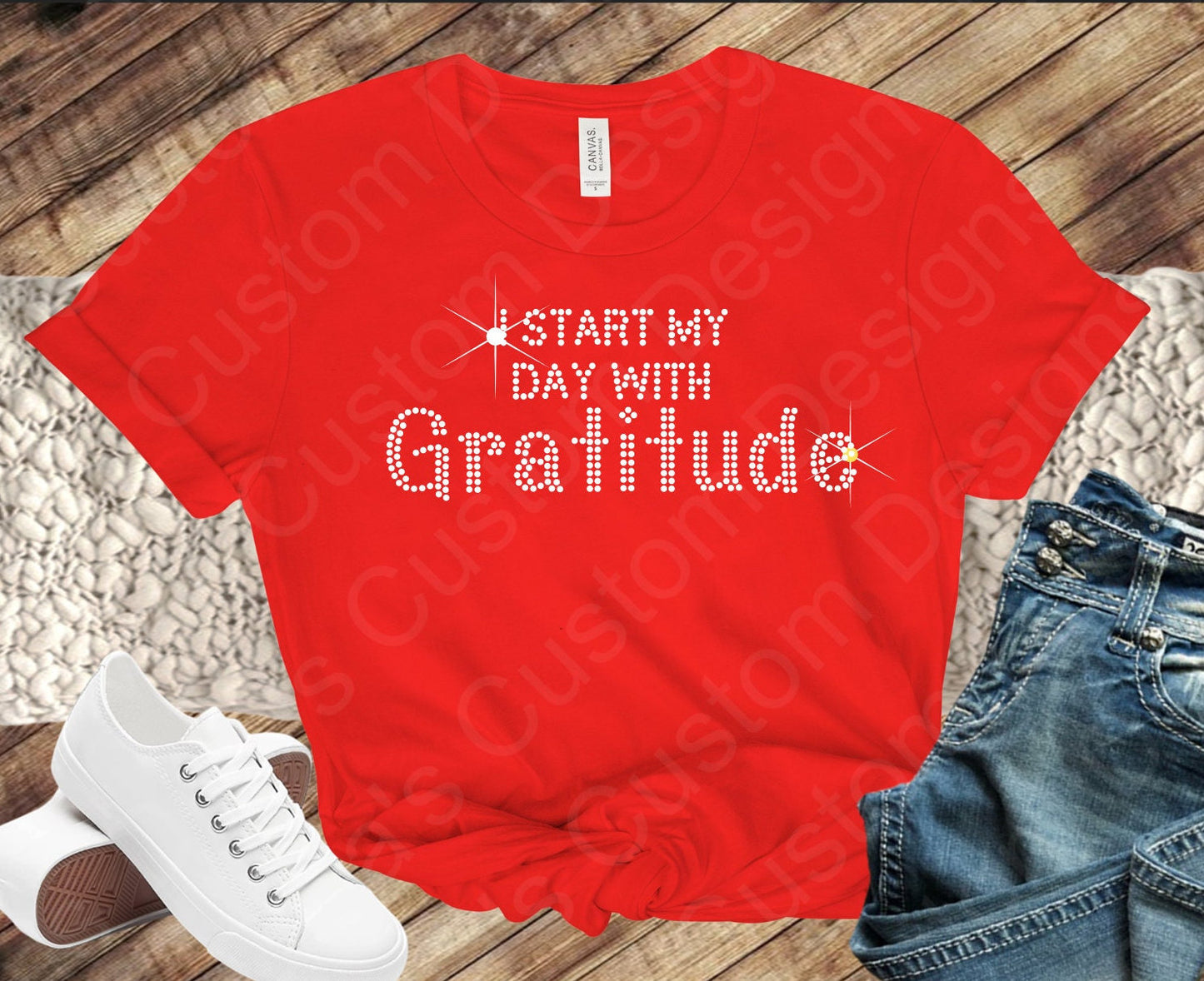 Start My Day Digital Rhinestone Download SVG, PGN, Cricut & Silhouette Svg file, SS10 Rhinestone Files, Motivational SVG and Png Designs