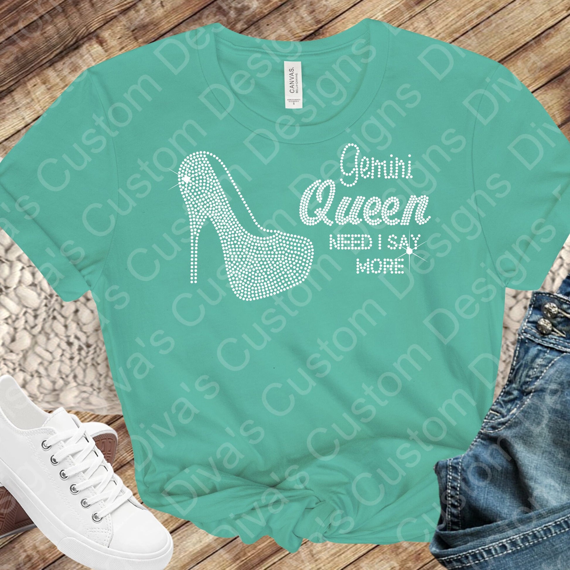 Gemini Queen Rhinestone Digital Rhinestone Download Rhinestone Birthday File Zodiac Rhinestone File SVG PNG Cricut & Silhouette svg file.