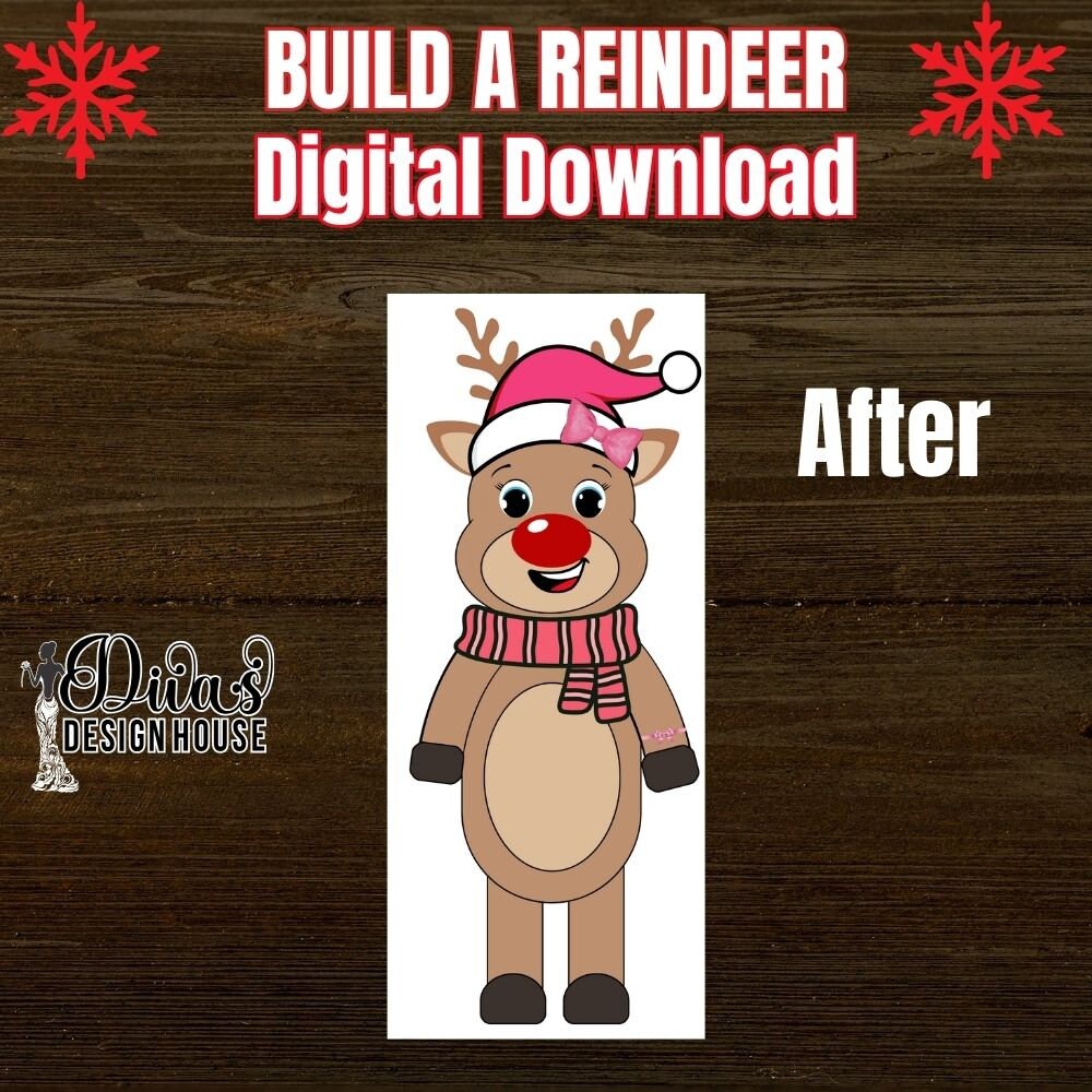 Build a Reindeer | PDF | Christmas Worksheets |Printable Christmas Games |Classroom Christmas Resources| Digital Download| Teacher Printable